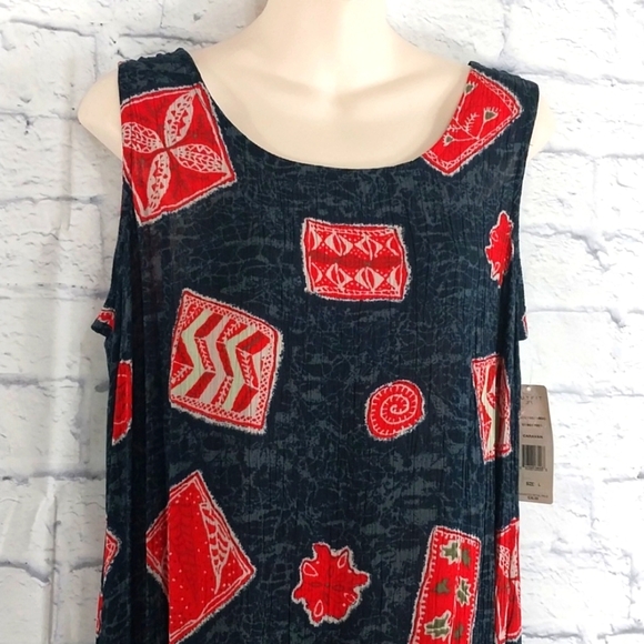 NWT Outfit JPR Maxi Dress Rayon Sleeveless Sz L - Picture 2 of 6